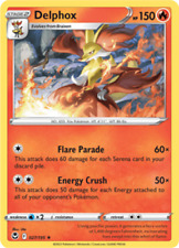 Delphox - 027/195 - Rare - Silver Tempest - Pokemon - Near Mint/ Mint