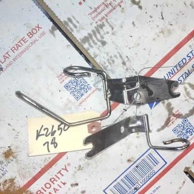 1978 Kawasaki KZ650D1  both front fork cable brackets - Image 1 of 3