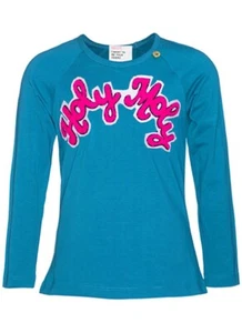 -62% Mim-Pi Langarmshirt Gr. 116/6Y~Türkis & Pink~NP 39,95 €~NEU - Picture 1 of 2