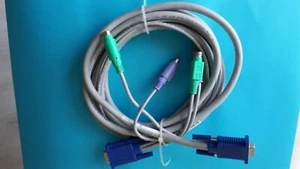 HP 12ft KVM PS2-VGA-Server zum Umschalten des Kabels 147095-001 319234-001 / 224 - Bild 1 von 2