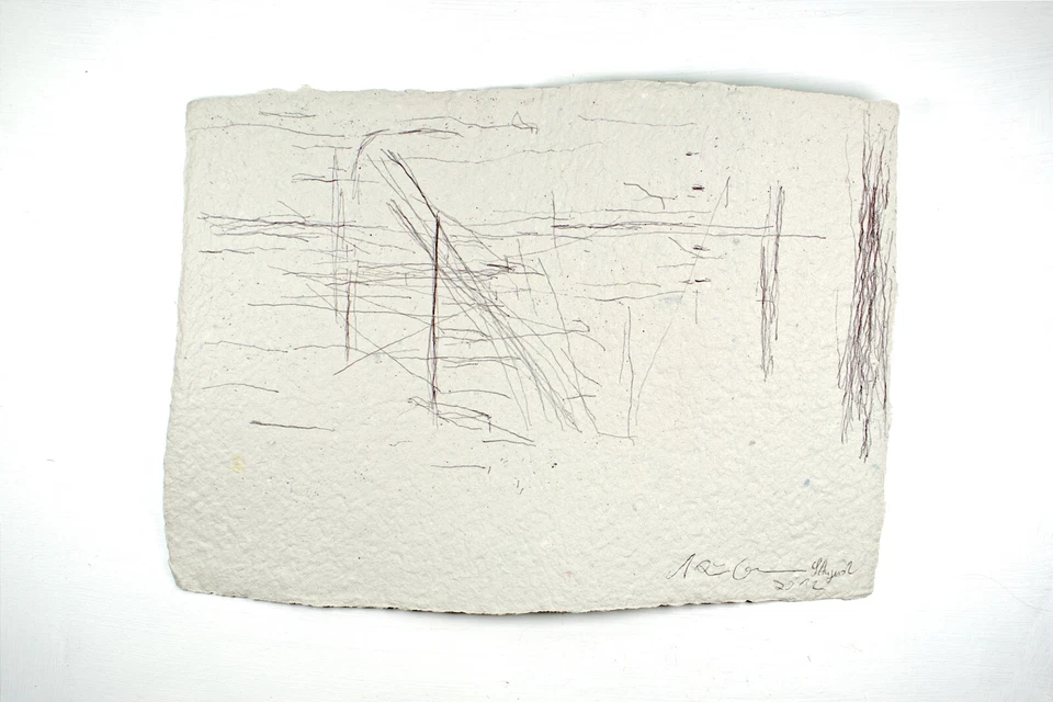 Papel de dibujo a tinta hecho a mano "Sísifo" firmado Prof. em. A. Loeschner-Gornau a09 Foto 1 de 1