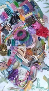 90 Piece Lot VTG 80s-90s Spring Hair Clip Chunky Boho Retro Hip-hop Valley Girl - Picture 1 of 21