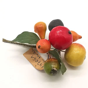 Früchte Kunstblume Sebnitz Weihnachtsschmuck Christbaumschmuck Watte - Bild 1 von 3