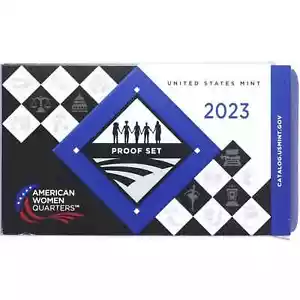 Flat Replacement Box For 2023 Quarters US Mint Clad Proof Set-No Coins Or COA - Picture 1 of 2