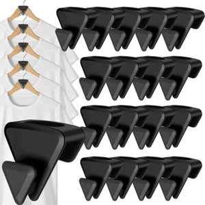 25 pcs Clothes Hanger Connector Hooks Closet Hangers Organizer Space Saving Clip - Picture 1 of 15
