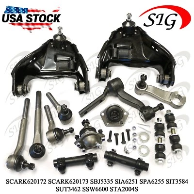 Para GMC Jimmy 4WD 1998 - 2005 Braço de Controle Frontal Tie Rod End Kit Barra de Balanço 14PC - Imagem 1 de 4