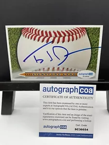 Ted Danson Baseball Sweet Spot carta indice firmata ACOA auto Boston Red Sox Cheers - Foto 1 di 3