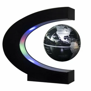 NEW C Shape LED Magnetic Levitation Maglev Floating Globe World Map Great Gift - Picture 1 of 1