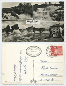 119750 - Rheinfall - Echtfoto - Ansichtskarte, gelaufen 31.5.1957 - Picture 1 of 1