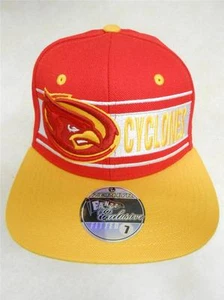 NEW Iowa State Cyclones ADULT FITTED Sizes 7 1/8-1/4-1/2 Flat Visor Cap Hat - Picture 1 of 8