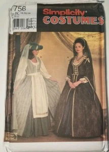 Simplicity 7756 Misses DRESS Renaissance costume sewing pattern Sz 10 -14 - Picture 1 of 3