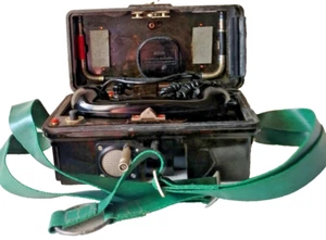 Feldtelefon Feldfernsprecher DDR NVA FF63 S Bakelit mit Gurt funktionert TOP - Bild 1 von 18