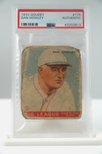 1933 Goudey Big League Chewing Gum R319 Dan Howley #175 PSA Authentic