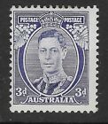 AUSTRALIA 1937-49. 3d. DIE 1a.  MH. SG. 168b.   (8500)