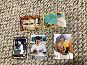 Lote de 5 cartas de Jim Catfish Hunter MLB tarjetas HOF Yankees Athletics A's All-Star - Imagen 1 de 1