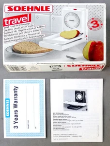 Soehnle Travel Wall Scale Food Letter Compact Diät Briefwaage Modern Vintage - Picture 1 of 5