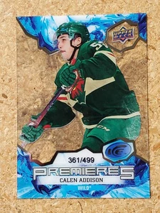 Calen Addison 2021-22 Upper Deck Ice Premieres Rookie #361/499 RC Wild - Picture 1 of 1