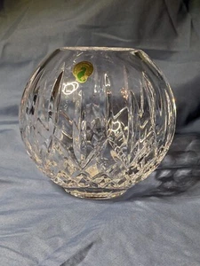 Waterford Crystal 6" Lismore Rose Bowl Round Ball Shape - Picture 1 of 3