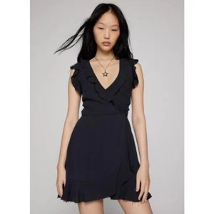 Mini vestido para mujer Kimchi azul rubí envolvente talla grande - Imagen 1 de 4