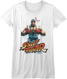 Street Fighter Video Game Ryu Red Gloves Women's Fitted T Shirt - Picture 1 of 3