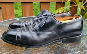 Allen Edmonds Herren 11 E schwarz Leder Park Avenue Kappe Zehe Oxford-Schuhe elegante Schuhe - Bild 1 von 18