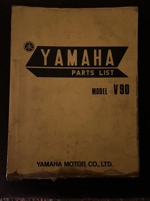 Yamaha V90 Parts List 1st Edition Dated May 1971 Genuine Yamaha Parts List - Image 1 of 4