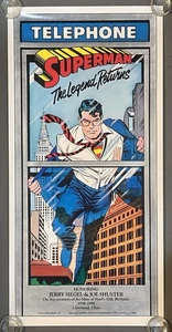 Poster Vintage 1988 SUPERMAN Il Ritorno della Leggenda Doppia Faccia 50° Anniversario - Foto 1 di 6