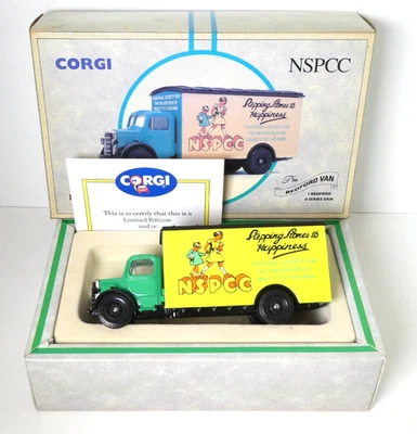 Corgi 1991 Diecast Bedford O Series Van 97123 NSPCC Livery Boxed - Image 1 of 4