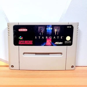 De colección Stargate Nintendo SNES 1992 PAL Acclaim Plataforma Videojuego Cartucho Solo - Imagen 1 de 5
