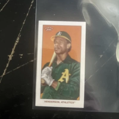 2020 Topps 206 Series 2 - Rickey Henderson #24 Piedmont Back Sp - Image 1 of 2