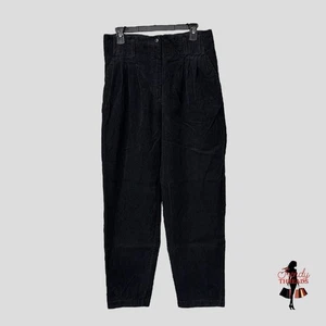 Vintage 70er 80er SMALL MEDIUM Cord High Rise Tapered Wide Leg Hose Preppy Grunge - Bild 1 von 13
