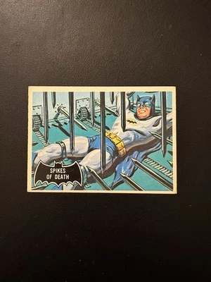 1966 OPC SET BREAK #17 BLACK BAT CARD PRINTED IN CANADA EX! - Image 1 of 2