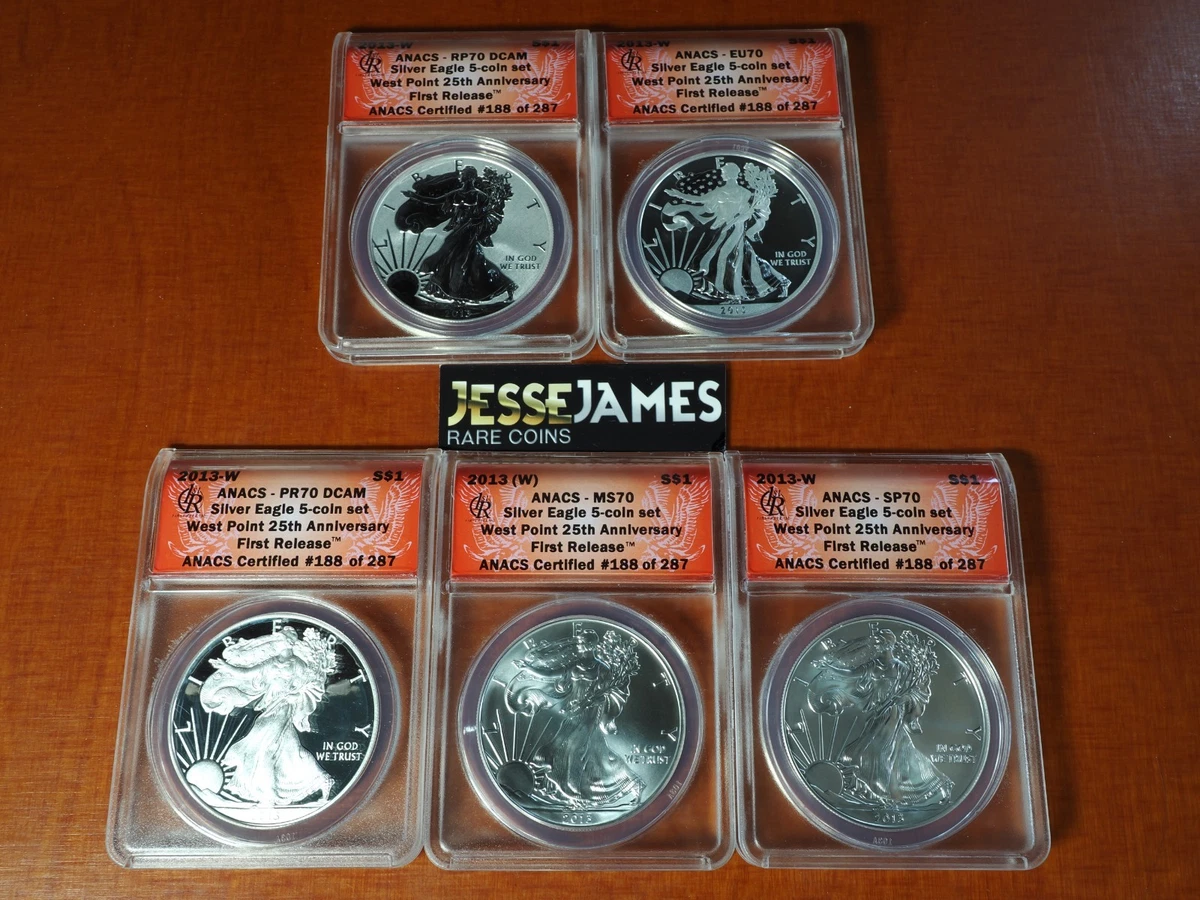 2013 American Eagle MS 70 Graded Silver Bullion Coins for sale | eBay