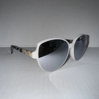 CHRISTIAN DIOR DIORONDE2 X61DC IVORY HAVANA MIRRORED AUTHENTIC SUNGLASSES 58-16 - Image 1 of 4