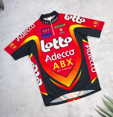 Vintage Nalini Lotto Adecco ABX Cycling Jersey size Medium - Large - Image 1 of 4