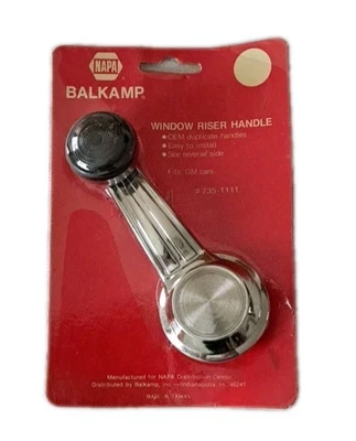 Manija de ventana vintage sellada #735-1111 para vehículos GM/paquete dañado Foto 1 de 4