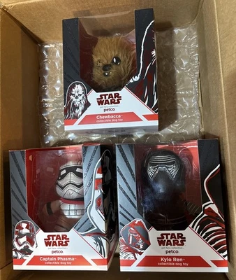 Star Wars Petco Pet Fans Colección Chewbacca Kylo Wren Capitán Phasma Set ¡Nuevo! Foto 1 de 4