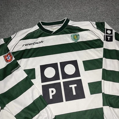 Camiseta de fútbol grande vintage Reebok Sporting Clube de Portugal Y2K Foto 1 de 4