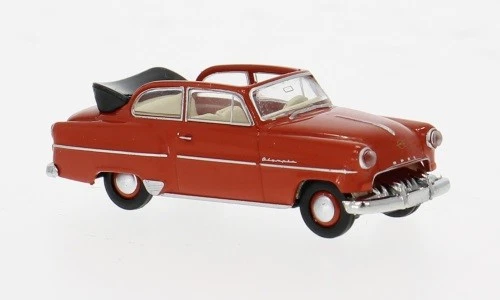 Brekina 20251 - 1/87 Opel OLYMPIA Cabrio, Rosso Brillante, 1954 - Nuovo - Immagine 1 di 1