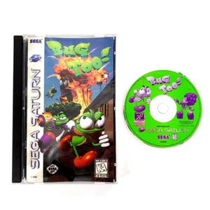 Bug Too (Sega Saturn, 1996) Complete w/ Reg Card Cracked Case Tested & Works - Picture 1 of 11