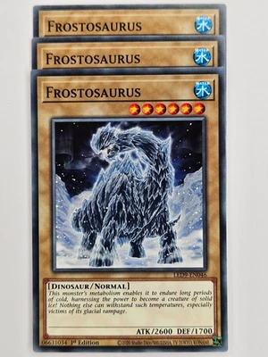 Yu Gi Oh - 3x LED9-EN046 Frostosaurus - Common - Image 1 of 4