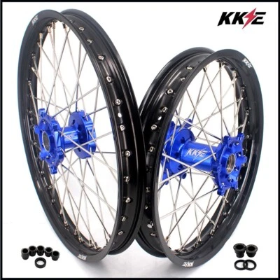 KKE 21-19'' MX Wheels Rims For YAMAHA YZ250F YZF450 YZ125 YZ250 YZ450FX CNC Hubs - Image 1 of 4