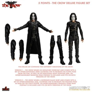 Il Corvo Film 5 points The Crow deluxe set Mezco Toys 9 cm - Foto 1 di 6