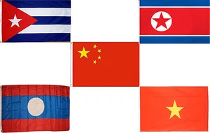 3x5 3'x5' Wholesale Lot Set Communist Countries Communism 5 Flags - Picture 1 of 2