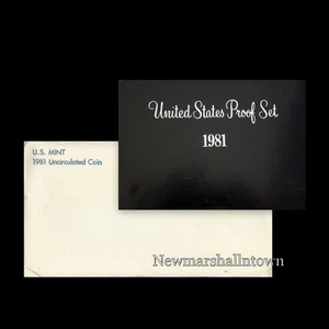 1981 P+D+S Mint Proof Set ~ Anthony Kennedy Washington Roosevelt Jefferson - Picture 1 of 3