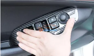 Accessories for Mazda 3 Axela Carbon fiber Door Window Lift Cover 2017-2019 LHD - Bild 1 von 10