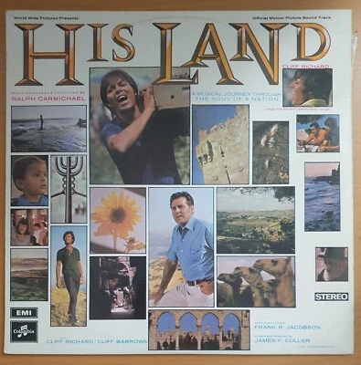 His Land Cliff Richard Vintage Vinyl LP Movie Soundtrack 1970   - Image 1 of 4
