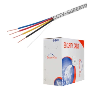 500 Fuß 22/4 AWG Solides Alarmkabel Kabel CCA Ungeschirmt Weiß für Sicherheitssystem - Bild 1 von 4