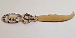 ANTIQUE COLLECTIBLE STERLING SILVER CHEESE KNIFE 30.7 GR.! - Picture 1 of 5