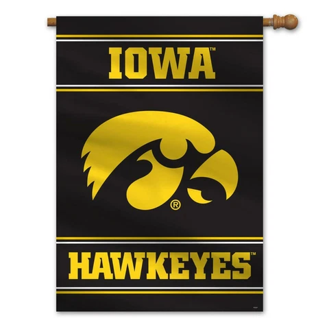 Iowa Hawkeyes 28x40 Two Sided Banner [NEW] NCAA Flag Yard House Sign Cover